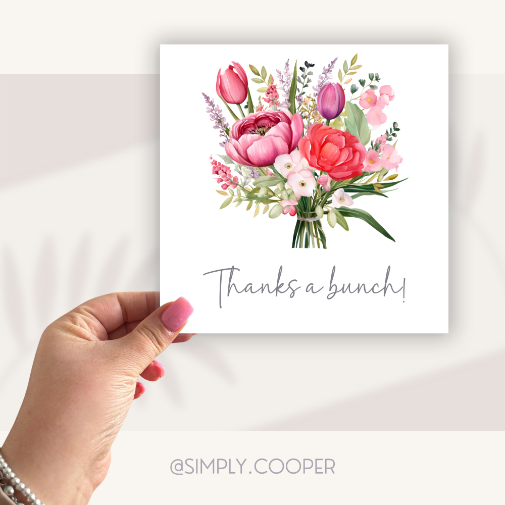 Thanks a Bunch! Thank You Card