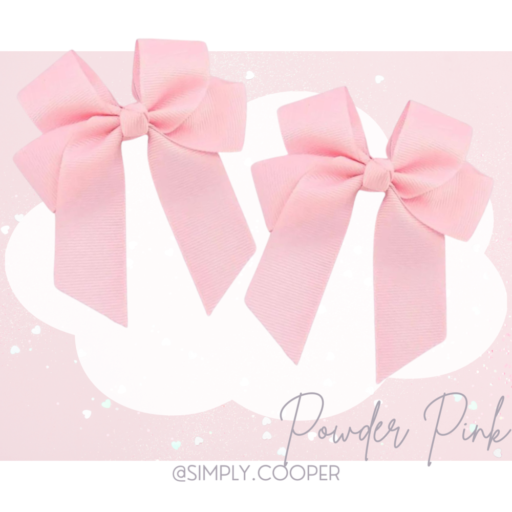 PERSONALISED 4” HAIR BOW SET OF 2