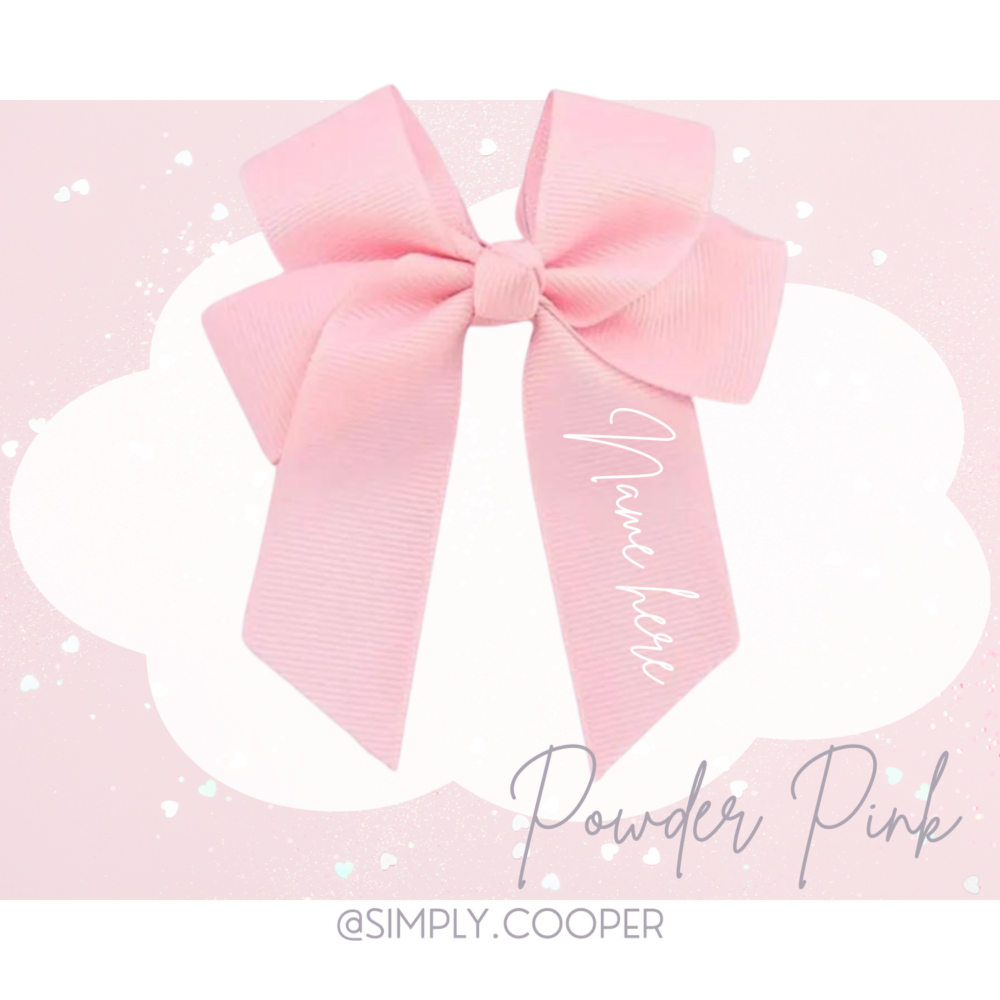 SINGLE  4” PERSONALISED HAIR BOW