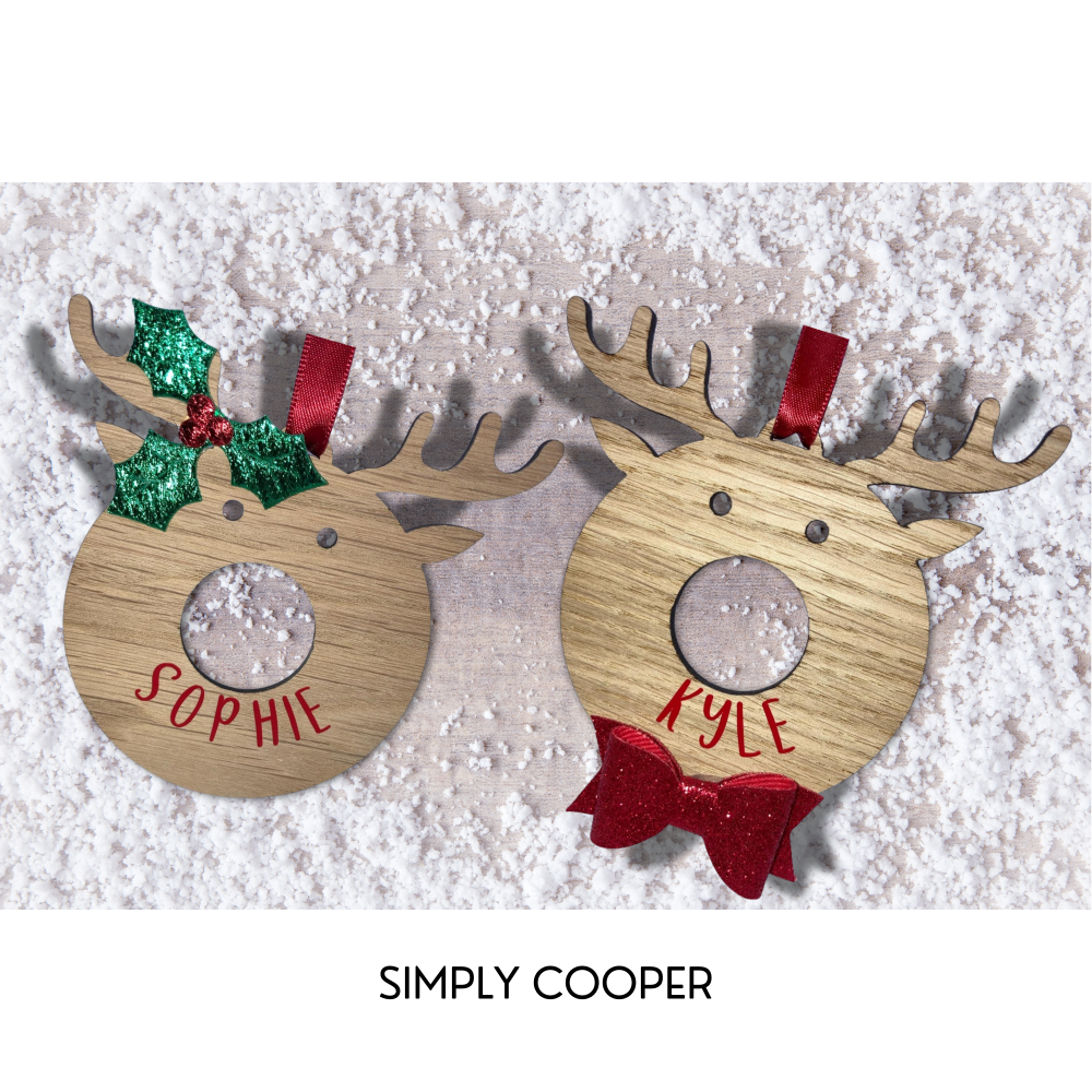 Personalised Ronnie or Ruby Reindeer