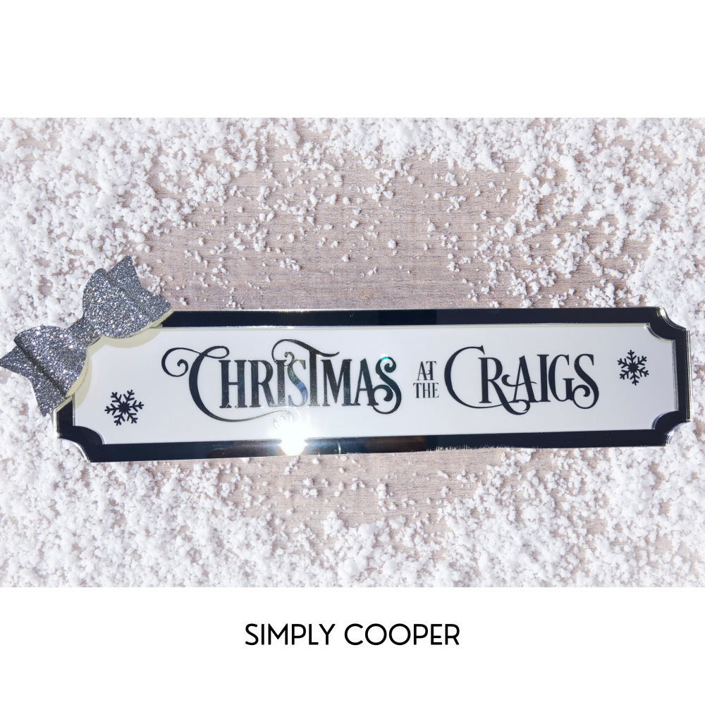 Christmas at the... Family Sign