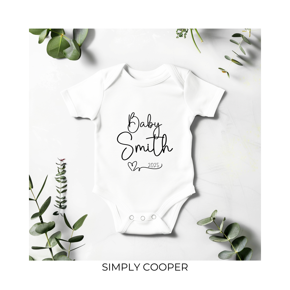 PERSONALISED PREGNANCY ANNOUNCEMENT BABY VEST