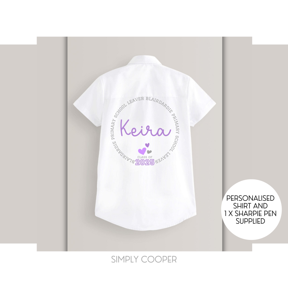 GIRLS HEARTS LEAVERS AUTOGRAPH SHIRT