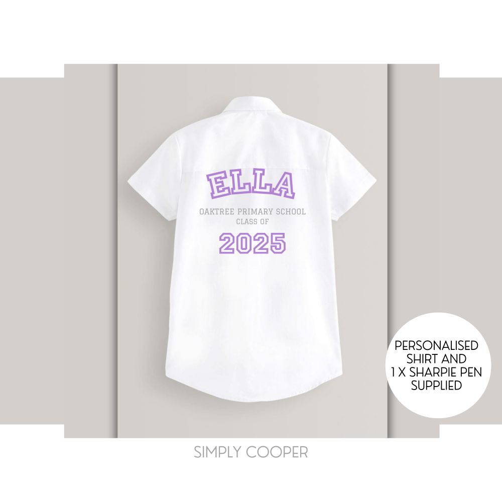 GIRLS LEAVERS YEARBOOK AUTOGRAPH SHIRT