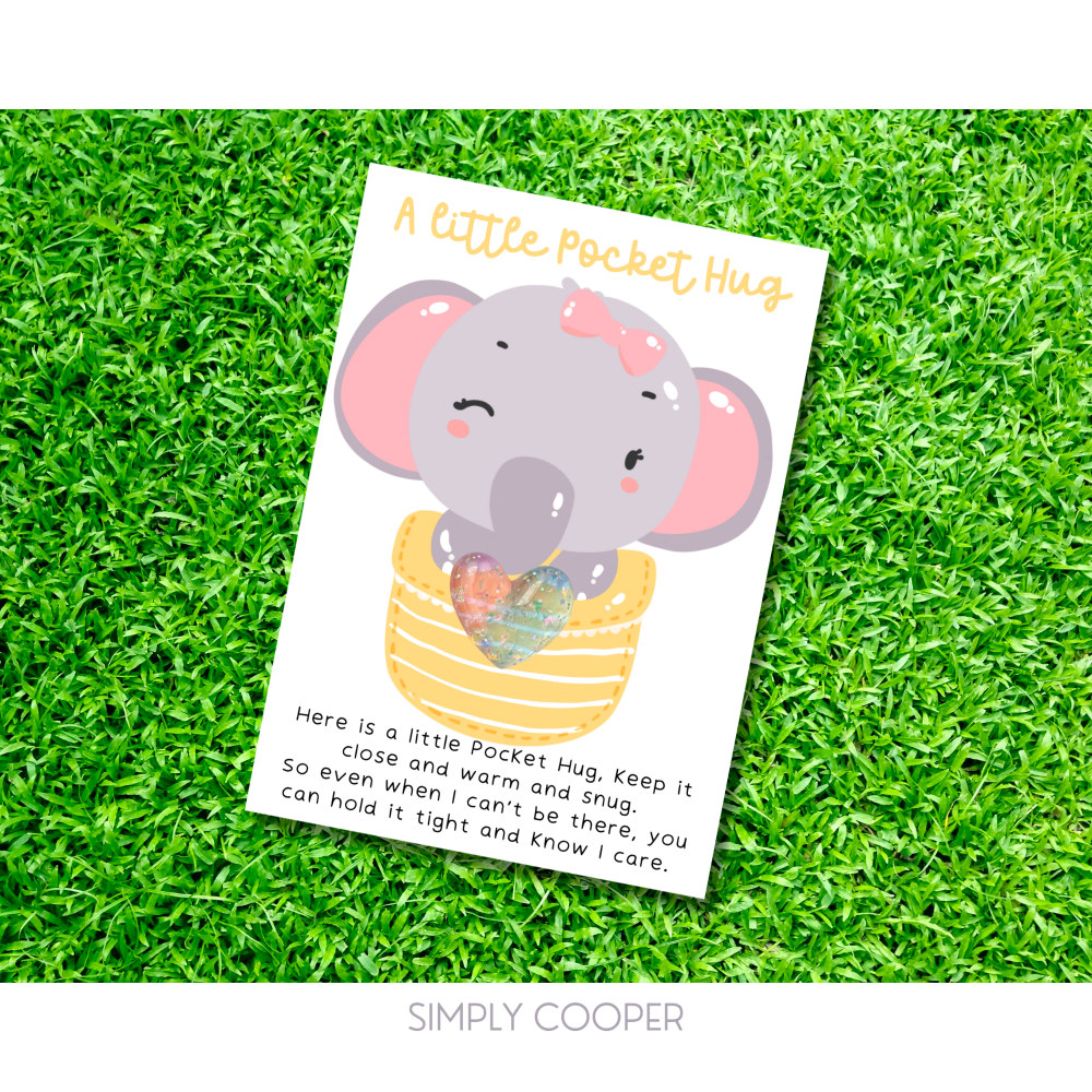 A LITTLE ELEPHANT POCKET HUG