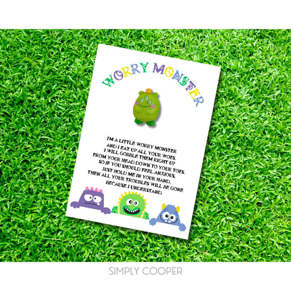 A LITTLE WORRY MONSTER POCKET HUG
