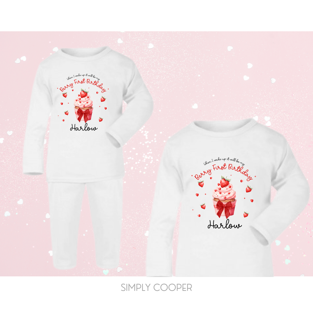 BERRY FIRST BIRTHDAY PYJAMAS