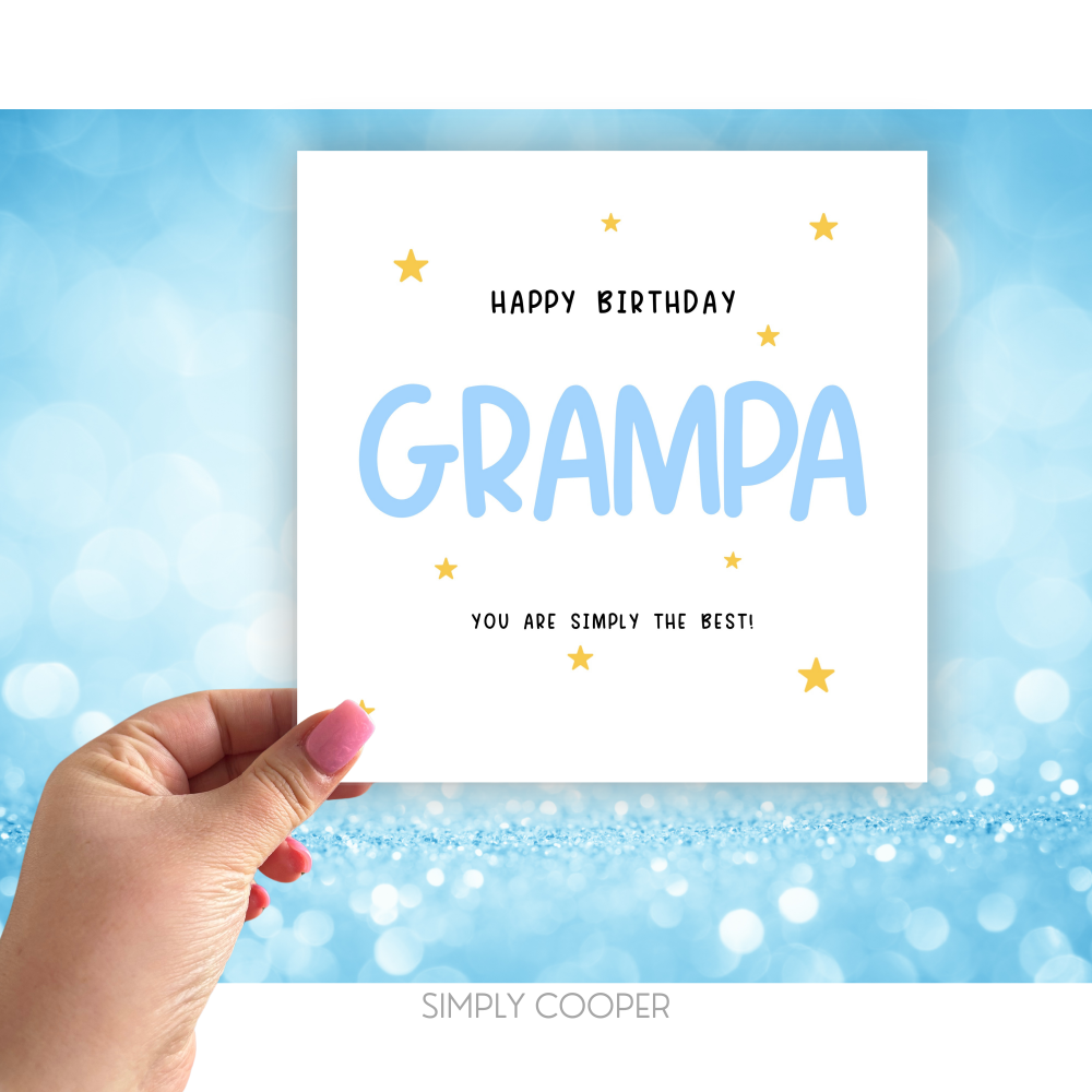 Grampa Simply The Best Card