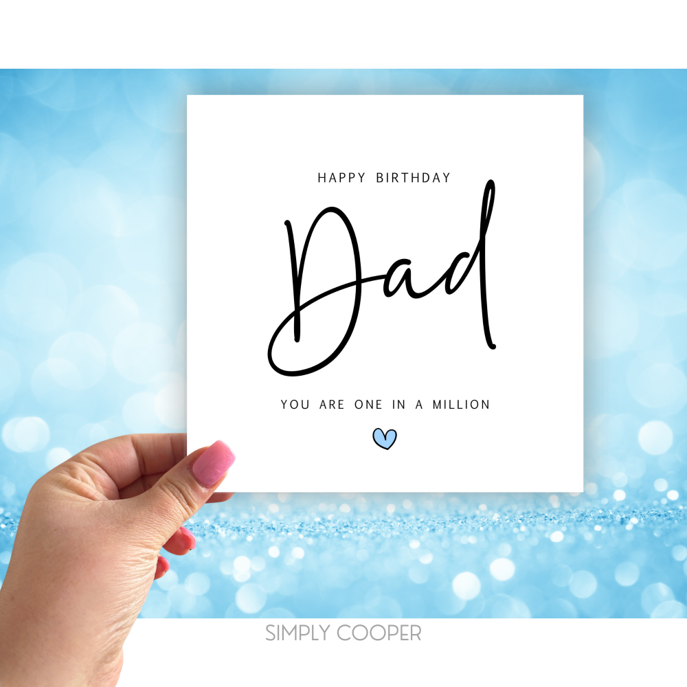 One In A Million Dad Birthday Card