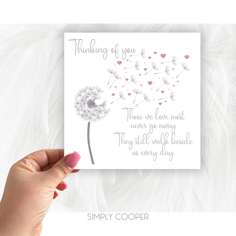 THOSE WE LOVE MOST NEVER GO AWAY SYMPATHY CARD