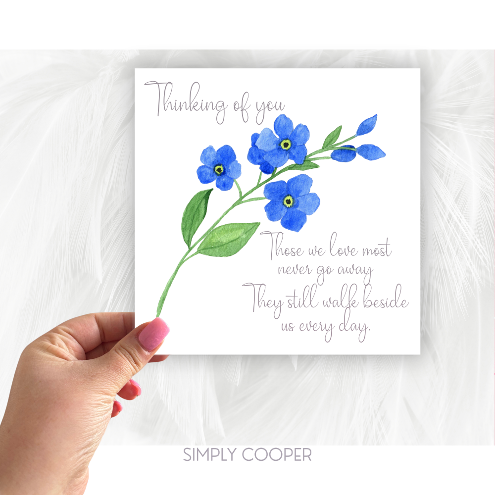 THOSE WE LOVE MOST NEVER GO AWAY SYMPATHY CARD