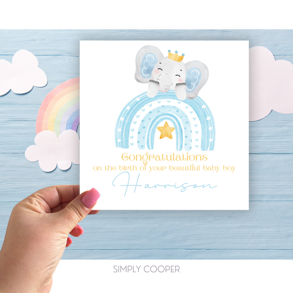 BEAUTIFUL BABY BOY CARD