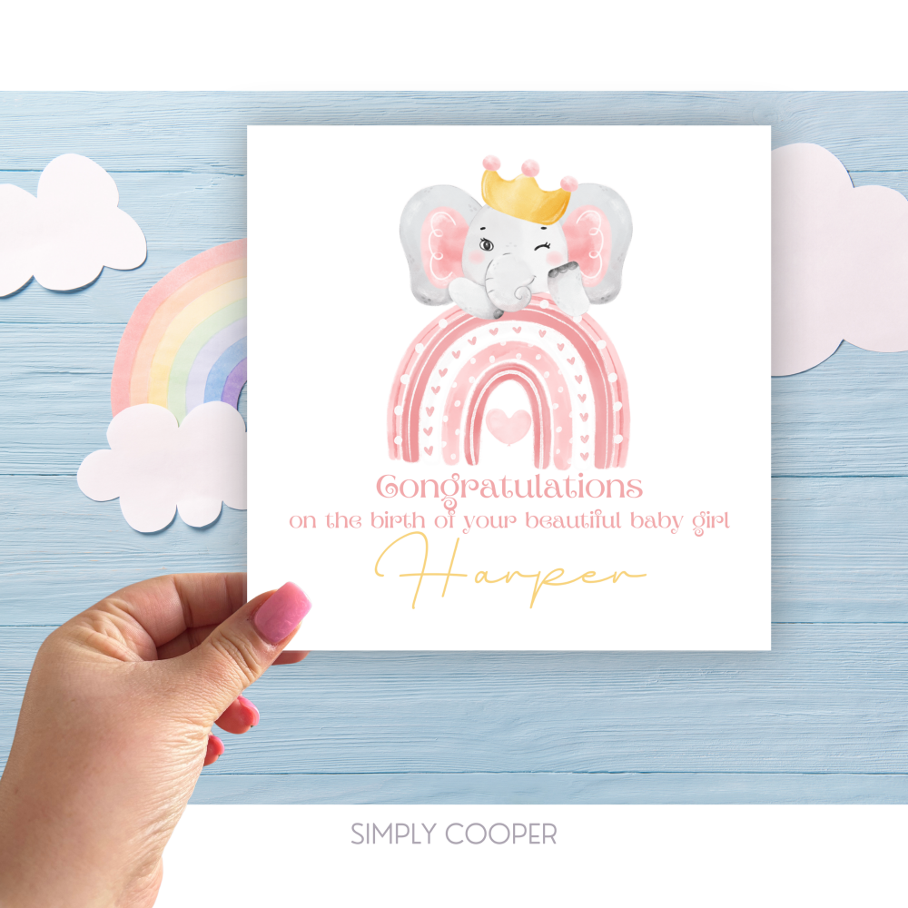 BEAUTIFUL BABY GIRL CARD