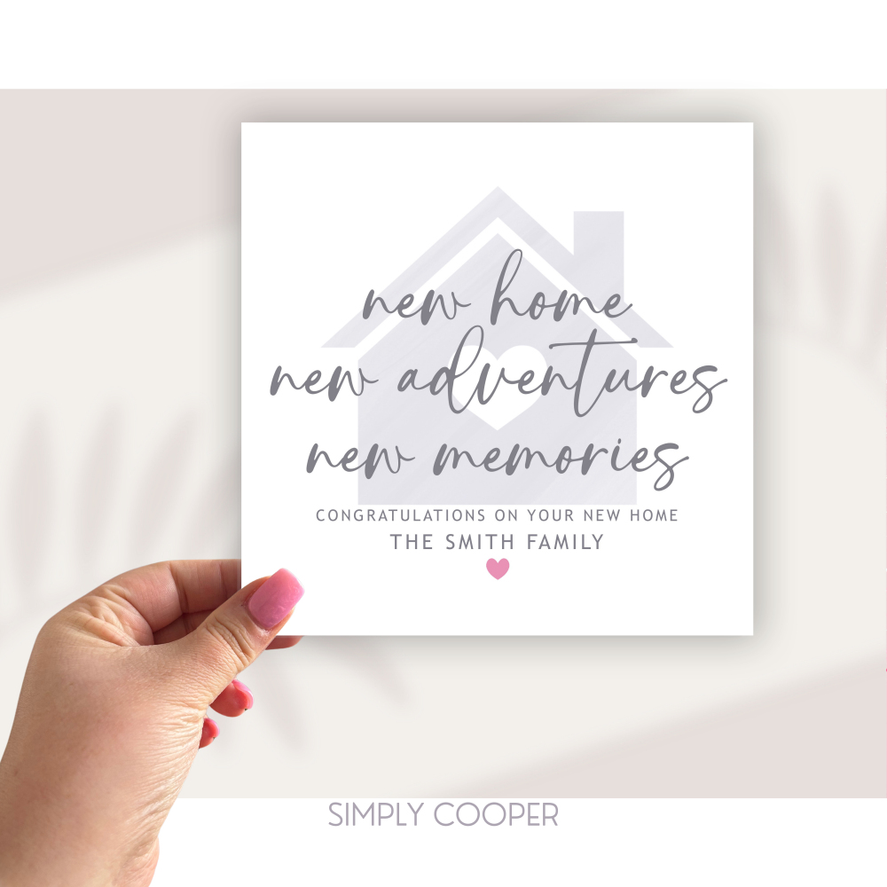 NEW HOME, NEW ADVENTURES CARD
