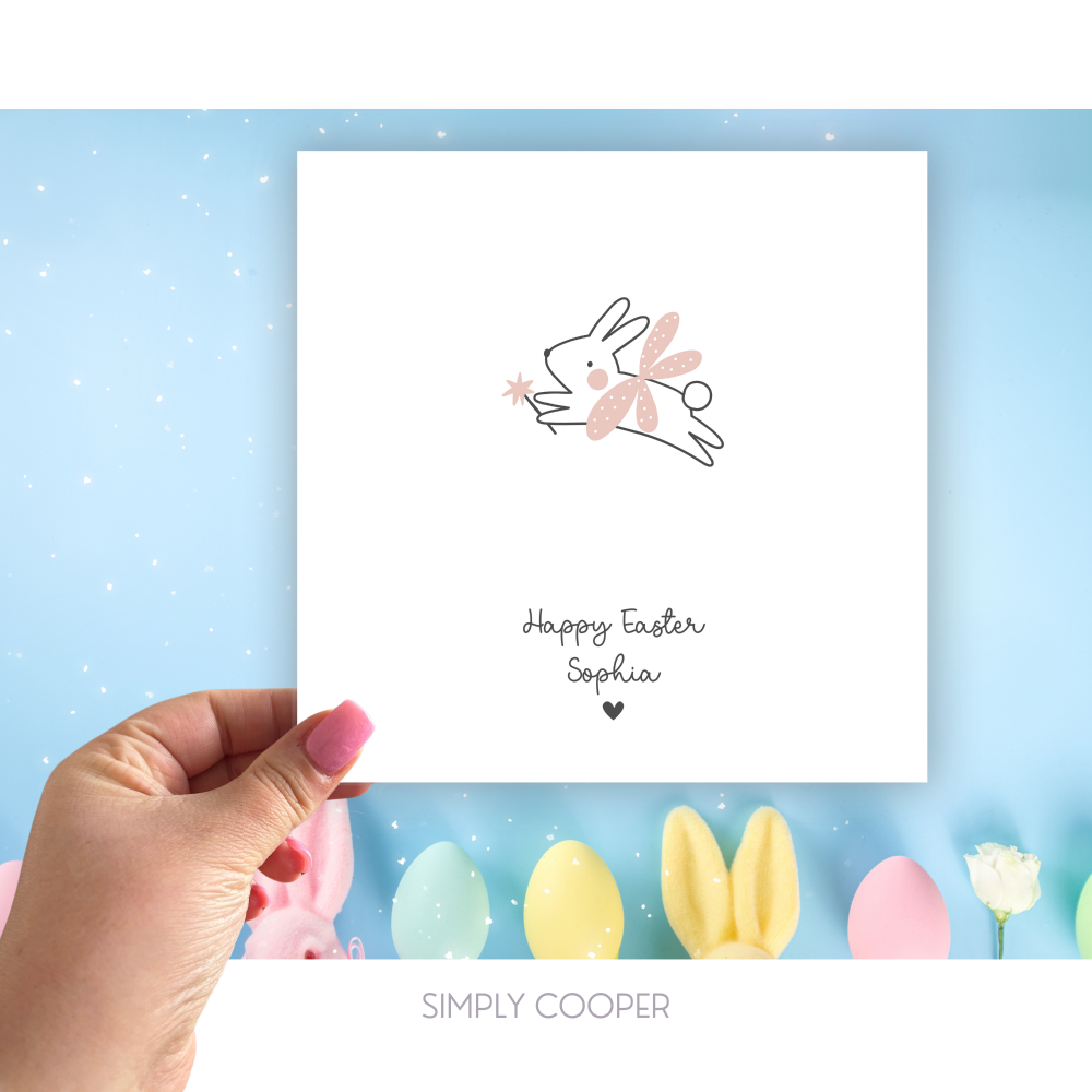 FAIRY EASTER BUNNY CARD