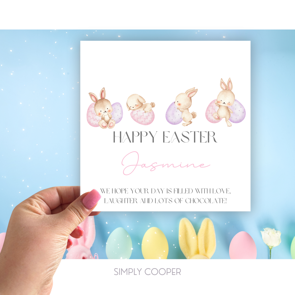 HAPPY EASTER CARD - PINK