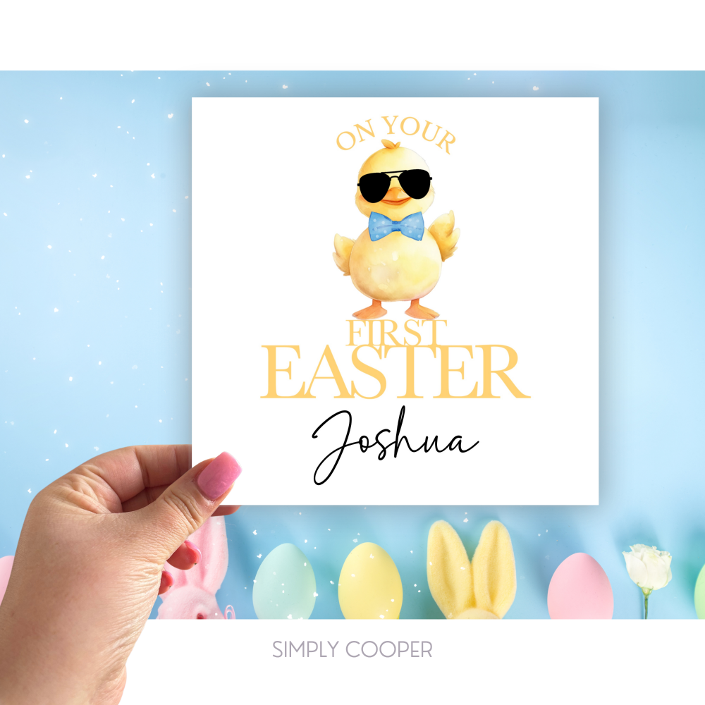COOL DUDE FIRST EASTER CARD