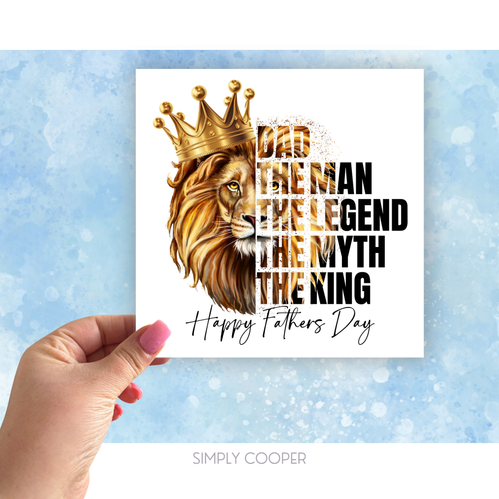The King Fathers Day Card