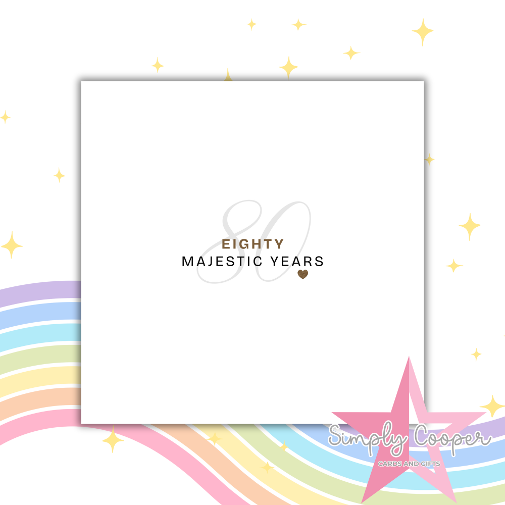 WEDDING ANNIVERSARY - OAK, 80 YEARS