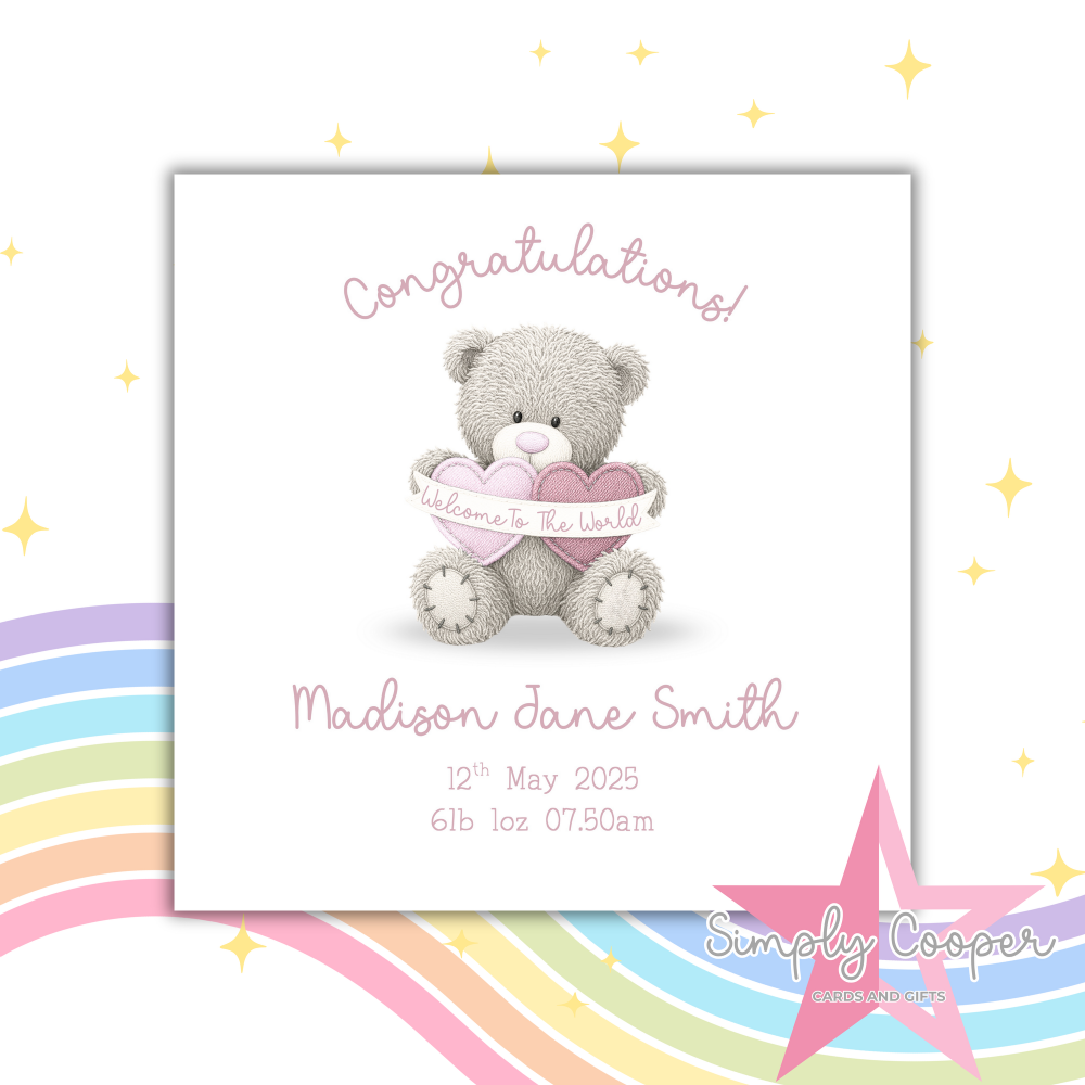 CONGRATULATIONS NEW BABY GIRL