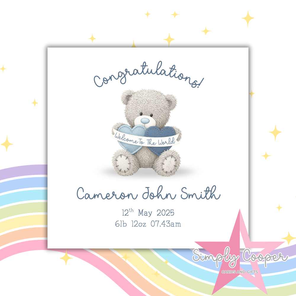 CONGRATULATIONS NEW BABY BOY