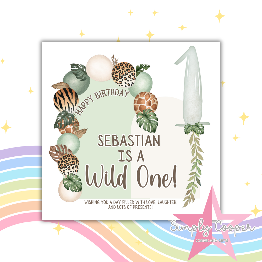 WILD 1st BIRTHDAY GREEN