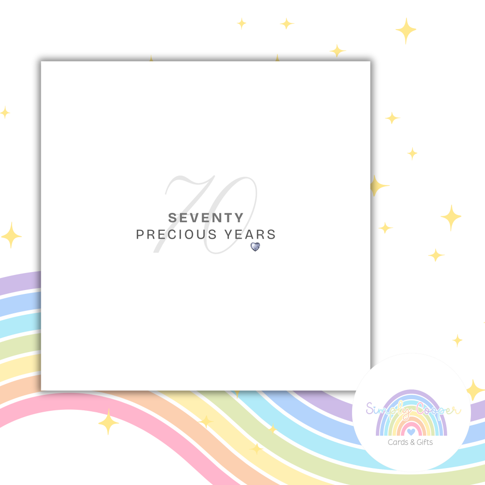 WEDDING ANNIVERSARY - PLATINUM, 70 YEARS