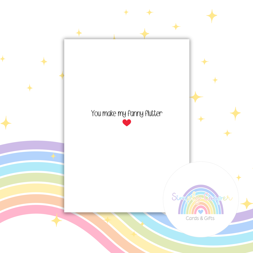 Rude Valentine&rsquo;s Card | Cheeky Adult Love Card | Funny 18+ Valentine | A6 Naughty Greeting Card