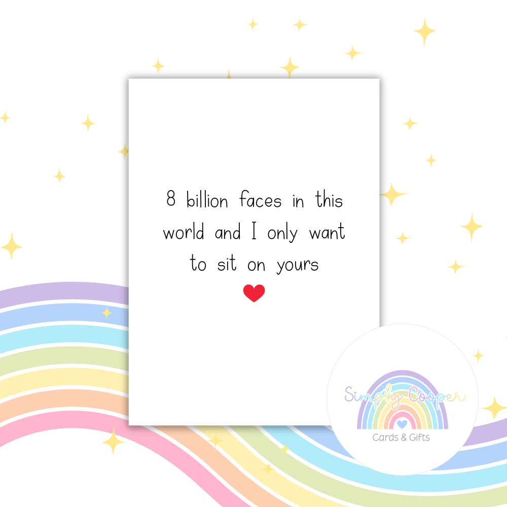 Rude Valentine&rsquo;s Card | Cheeky Adult Love Card | Funny 18+ Valentine | A6 Naughty Greeting Card