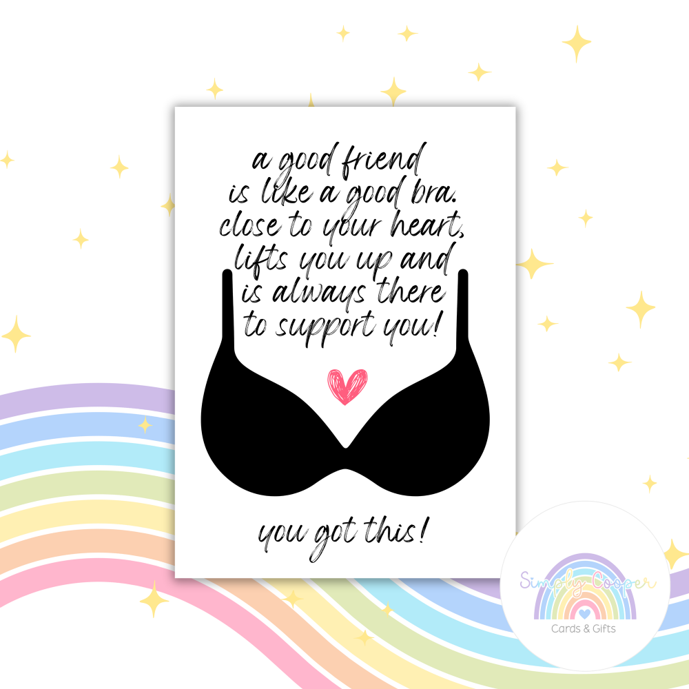 Good Friends A6 Greeting Card | Blank Inside | Cute Pastel Card | Any Occasion Note Card | Handmade Card