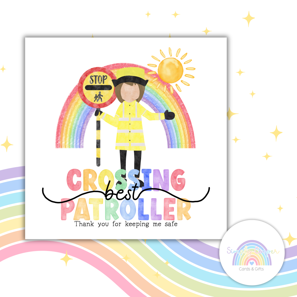 Thank You Crossing Patroller Greetings Card | School 2026 | End Of Term Appreciation