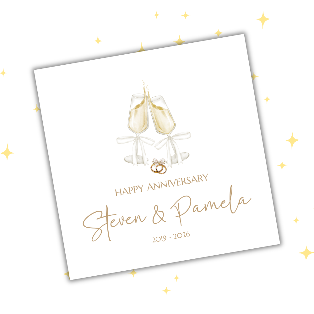 Personalised Anniversary Card
