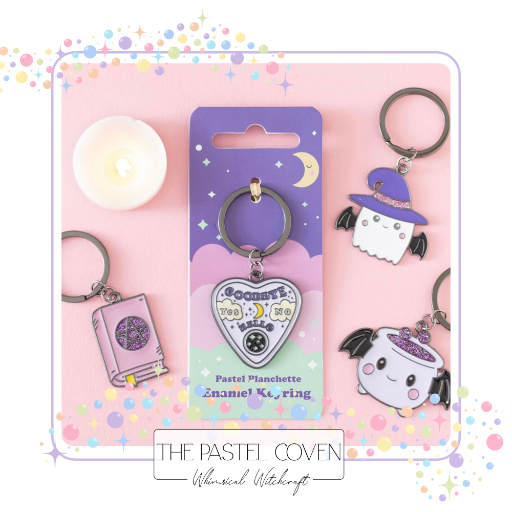PASTEL PLANCHETTE KEYRING