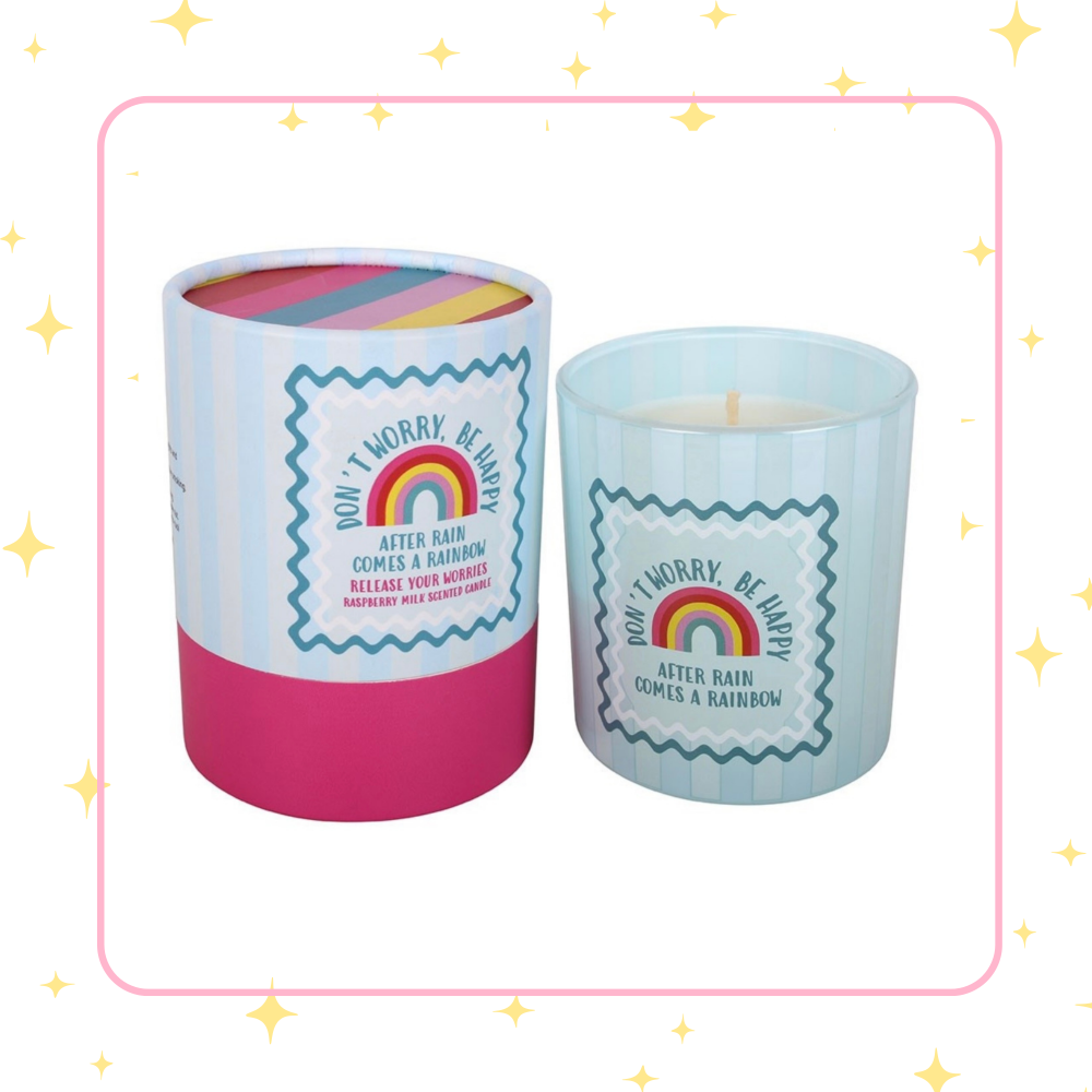 DONT WORRY, BE HAPPY CANDLE