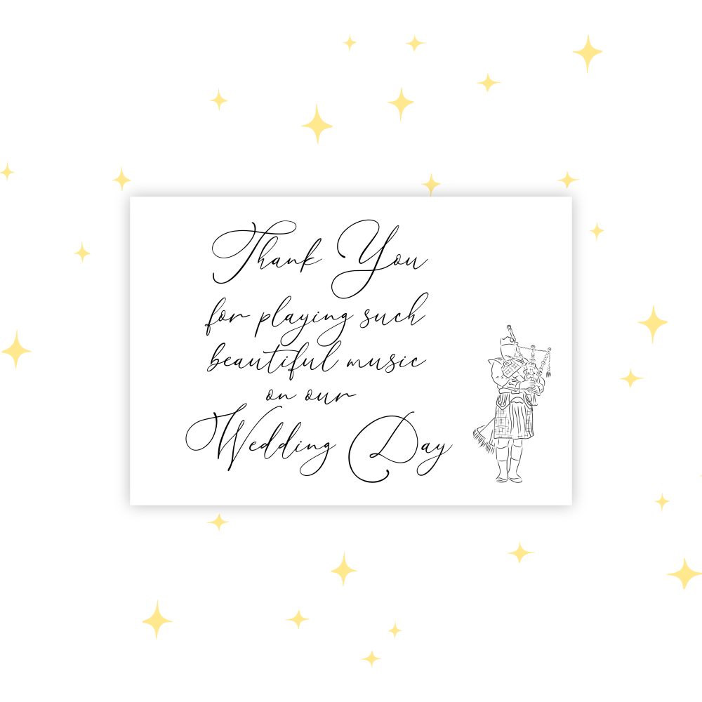 PIPER THANK YOU CARD | WEDDING VENDOR