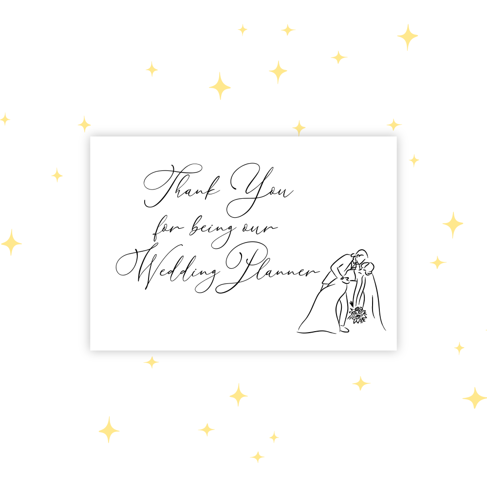 WEDDING PLANNER THANK YOU CARD | VENUE CO-ORDINATOR