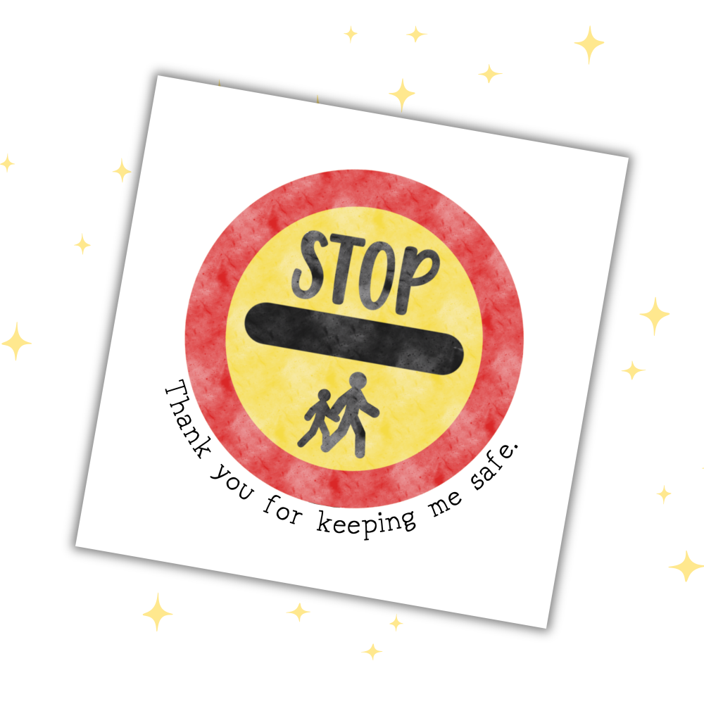 Thank You Crossing Patroller Greetings Card | Preschool Leaver School 2026 | End Of Term Appreciation