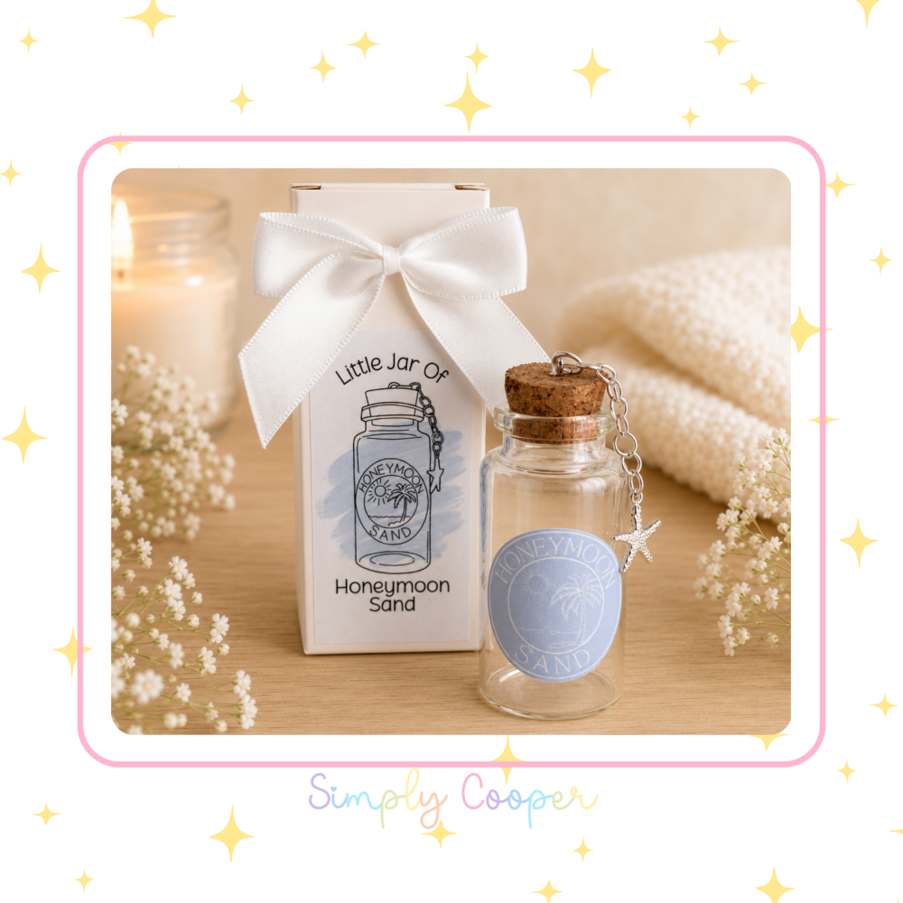 Little Jar of Honeymoon Sand Wedding Gift