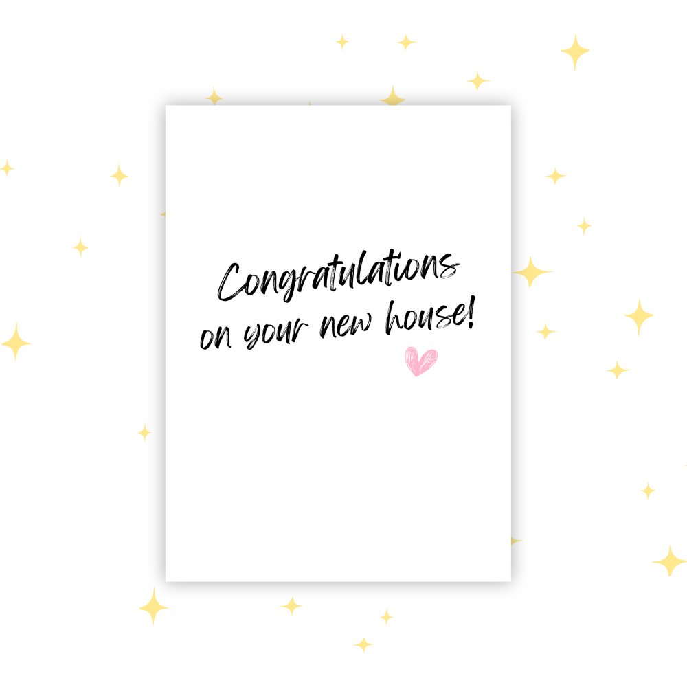 New Home! Greetings Card