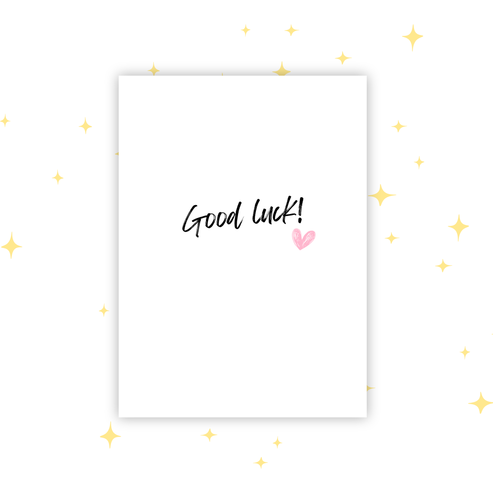 Good Luck! Greetings Card