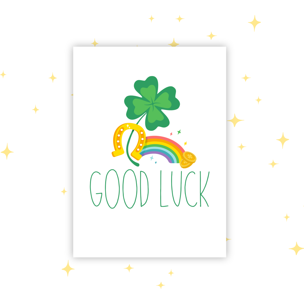 Good Luck! Greetings Card
