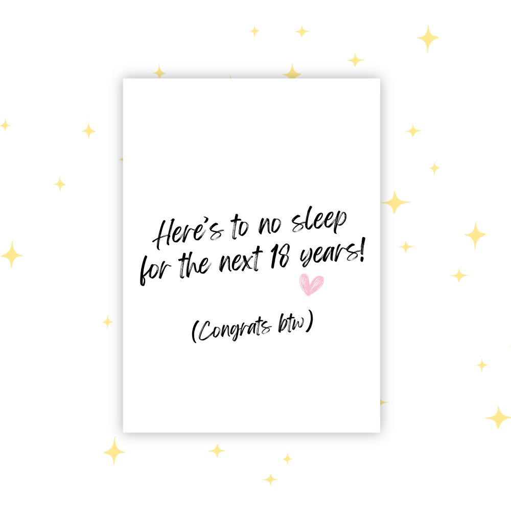Funny New Baby Card