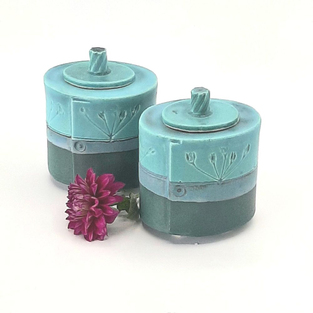 Teal and Turquoise footed box
