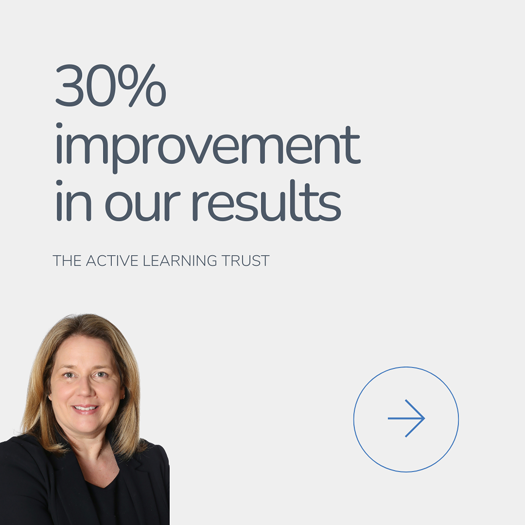 30% improvement in our results the active learning trust
