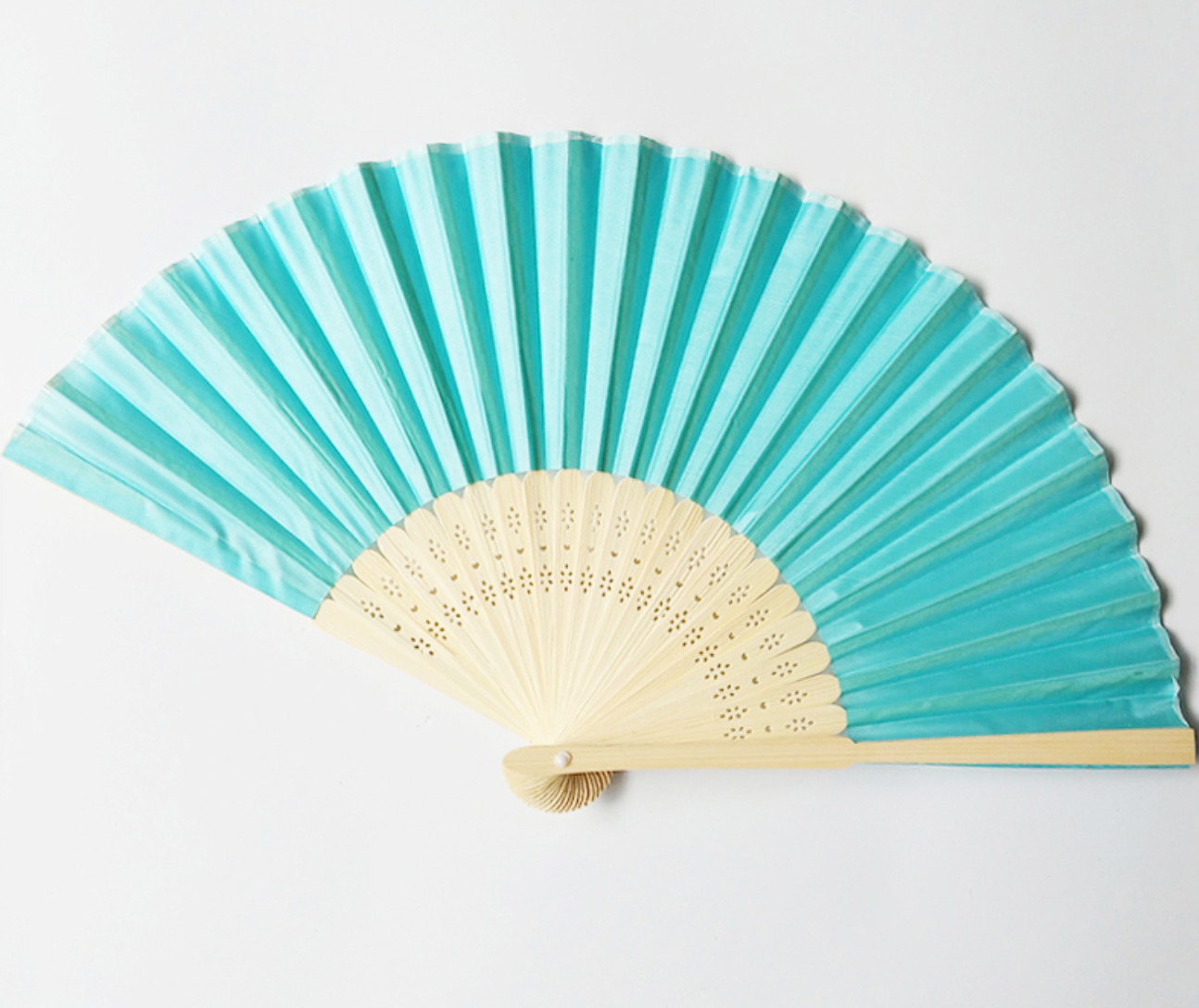 23cm plain fabric fans