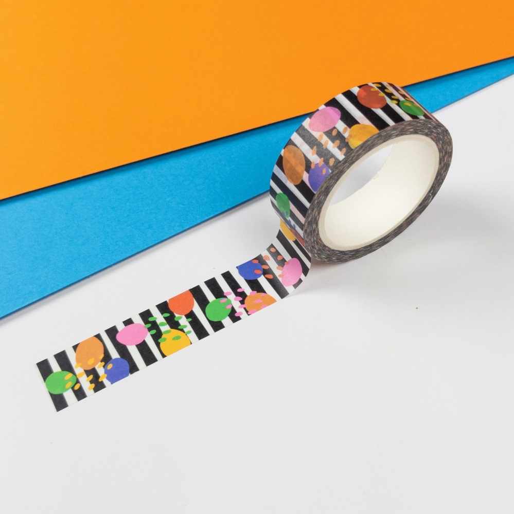 Colourful Washi Tape - Stripe and Spot Pattern | Nido Handmade