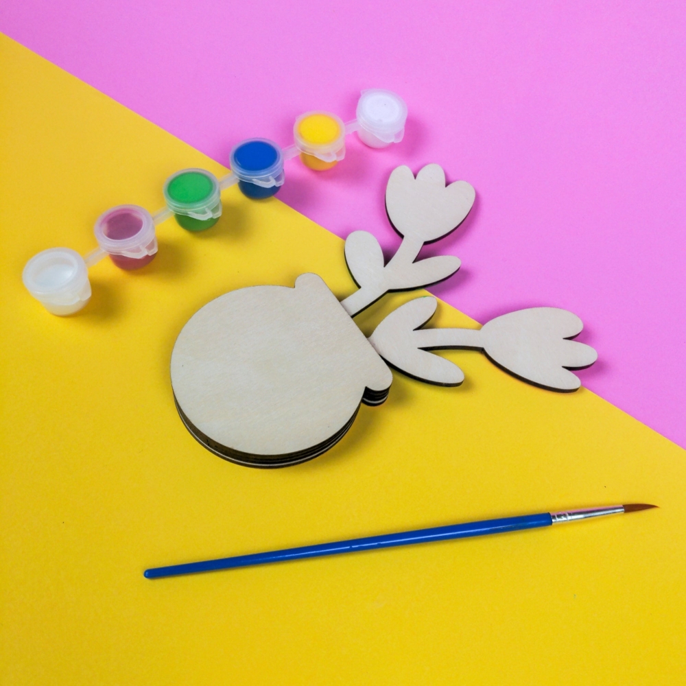 Forever Flowers - paint your own vase of flowers kit | DIY Craft Kits