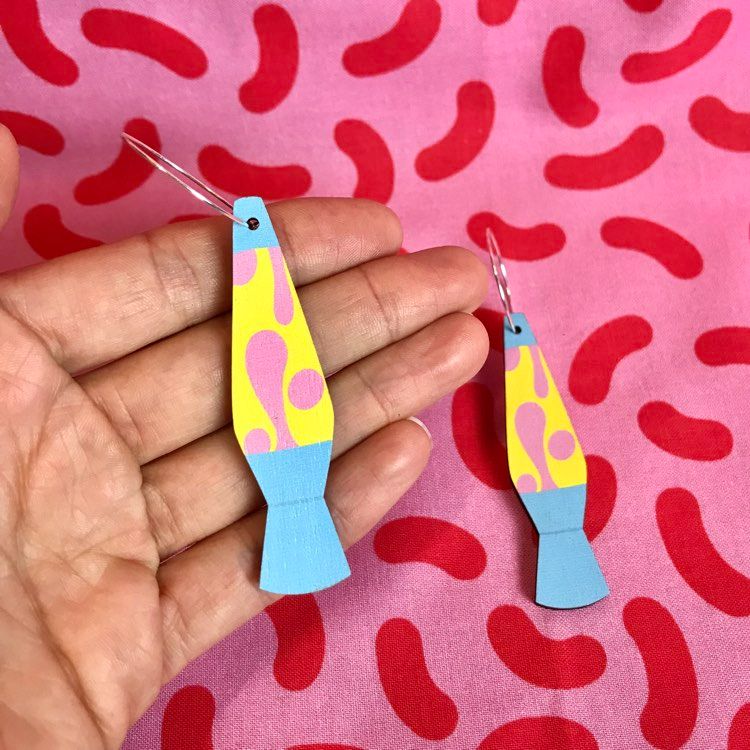 Lava Lamp Earrings  | 90s Barbiecore Jewellery