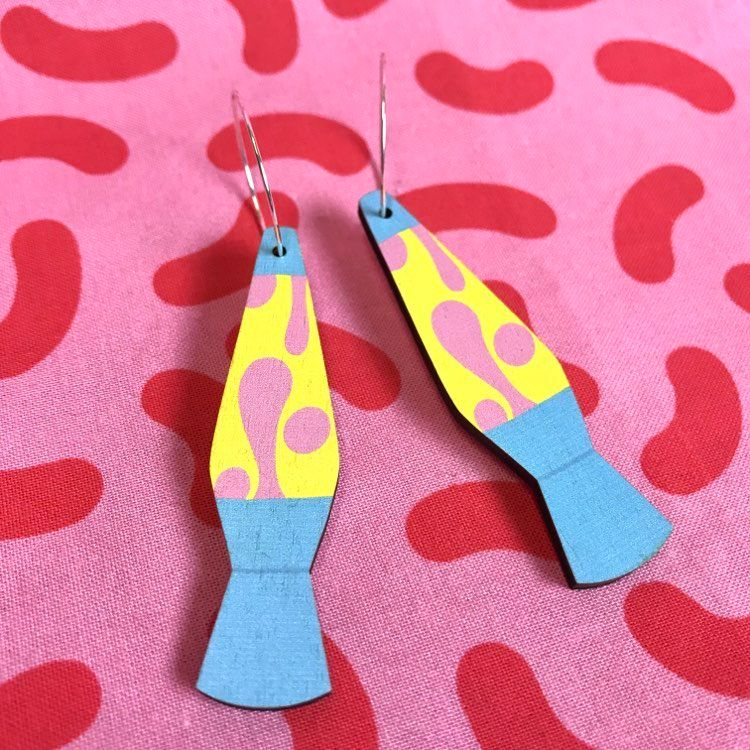 Lava Lamp Earrings  | 90s Barbiecore Jewellery