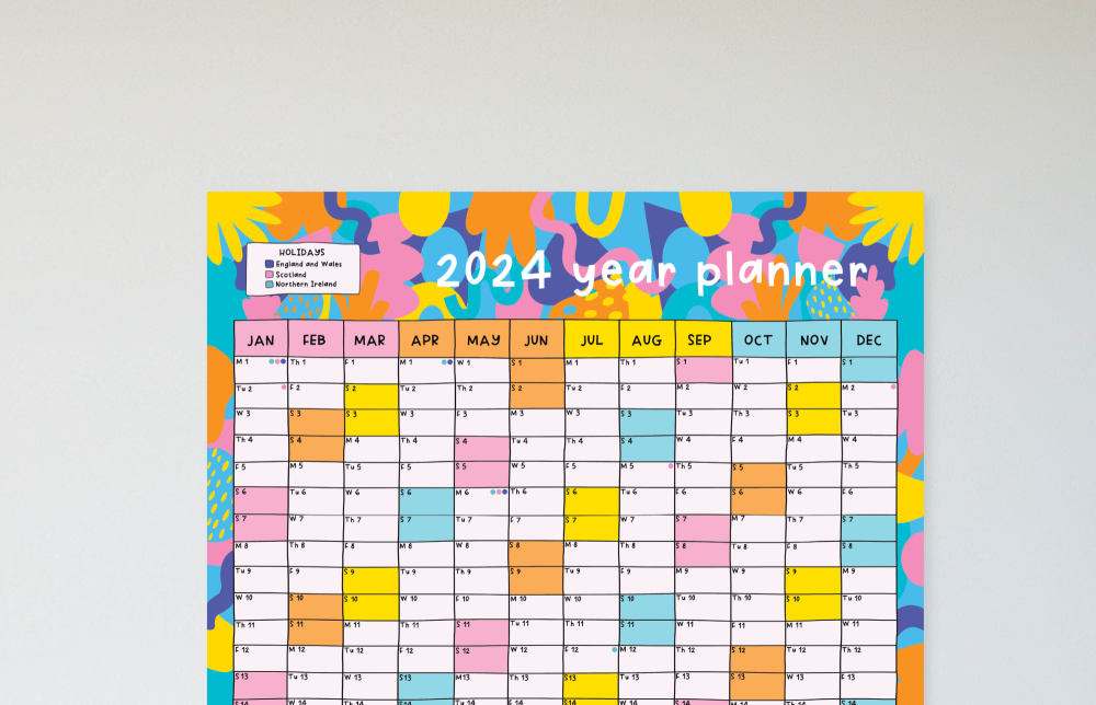 2024 Year Planner - A1 Wall Planner / Calendar